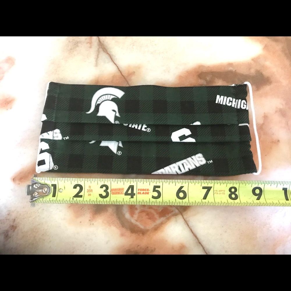 MSU Michigan State University Mask Spartans